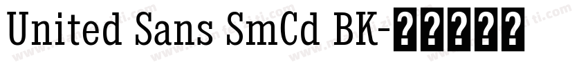 United Sans SmCd BK字体转换
